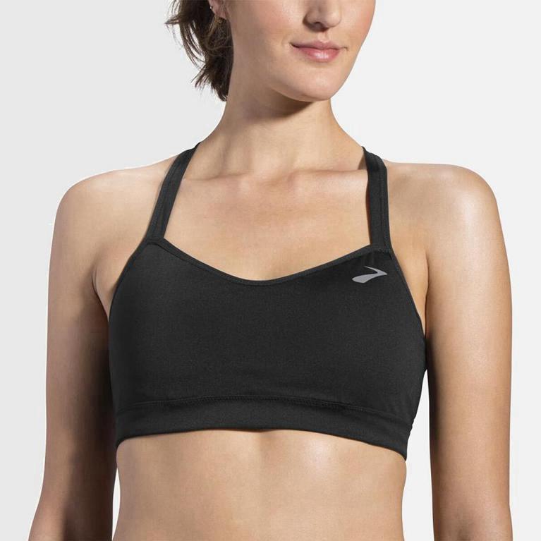 Brooks Uprise Crossback Women's Running Bra UK Sale - Grey (HLQUS4563)